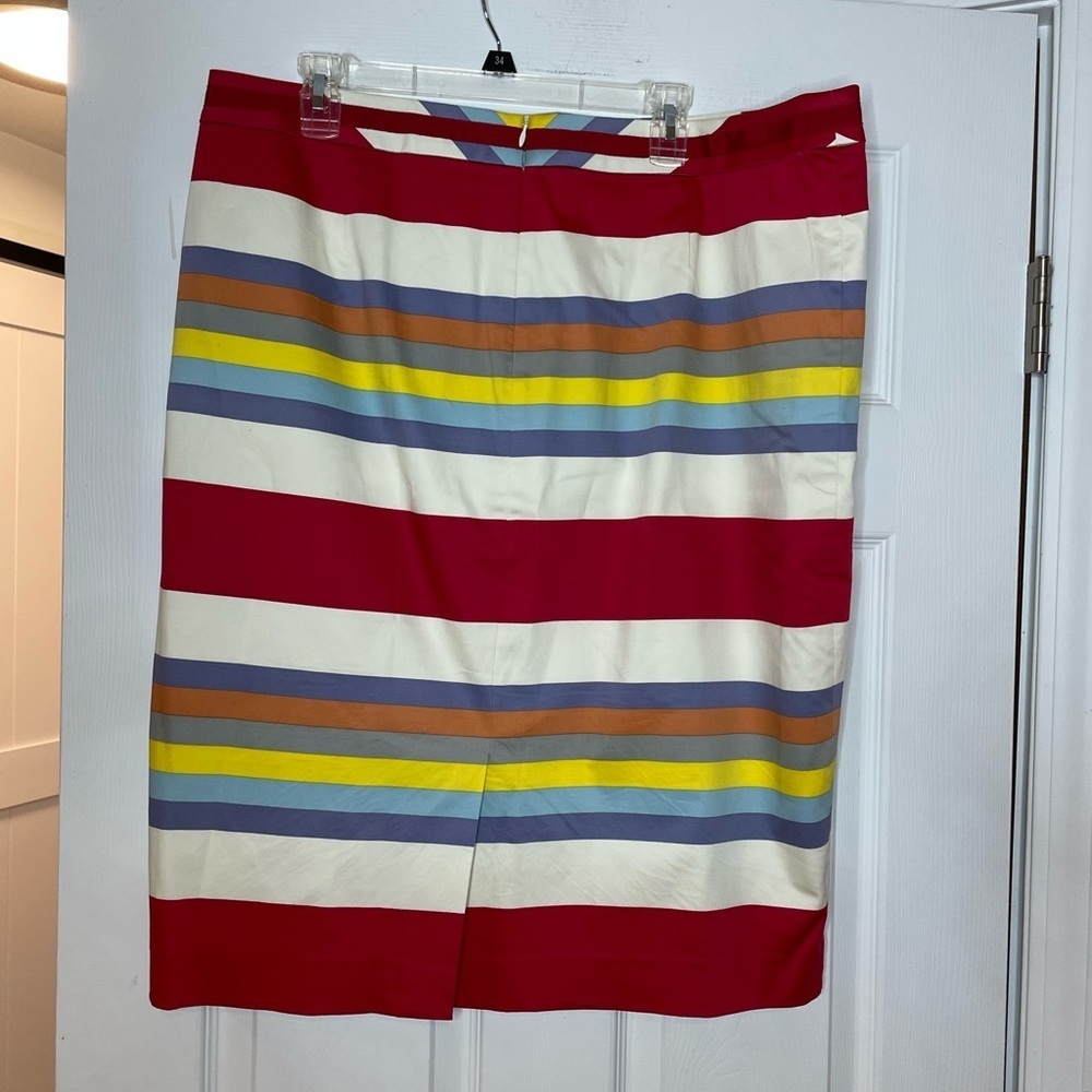 BODEN STRAIGHT STRIPED SKIRT - 16L